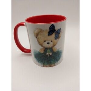 Teddy Bear Coffee Mug Sending You Christmas Bear Hugs New